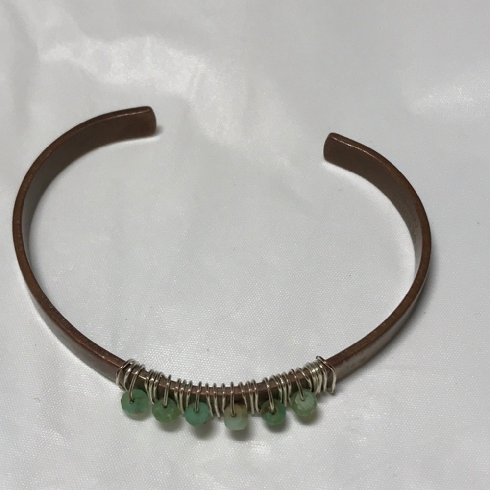 copper wire wrapped bracelet